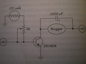 laser alarm schematic